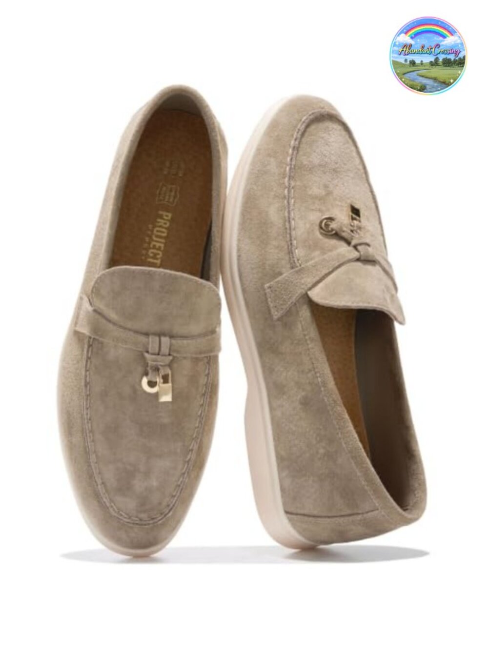 Genuine Leather Loafers for Women Slip-On Mocc Memory Foam